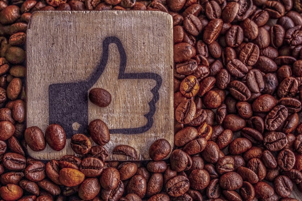 thumbs up, coffee, coffee beans, roasted coffee beans, symbol, like, ok, motivation, emotions, gesture, high, caffeine, beans, enjoyment, luxury items, smilie, yummy, pleasure, enjoy, fair trade, thumbs up, like, like, like, like, like, fair trade, fair trade